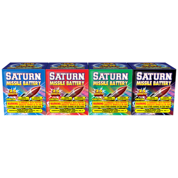 Firework Rockets & Missiles Saturn Missile 25 Shot