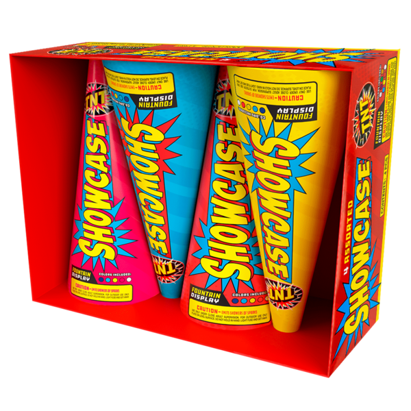 Firework Fountains Showcase Cone 4 Pack