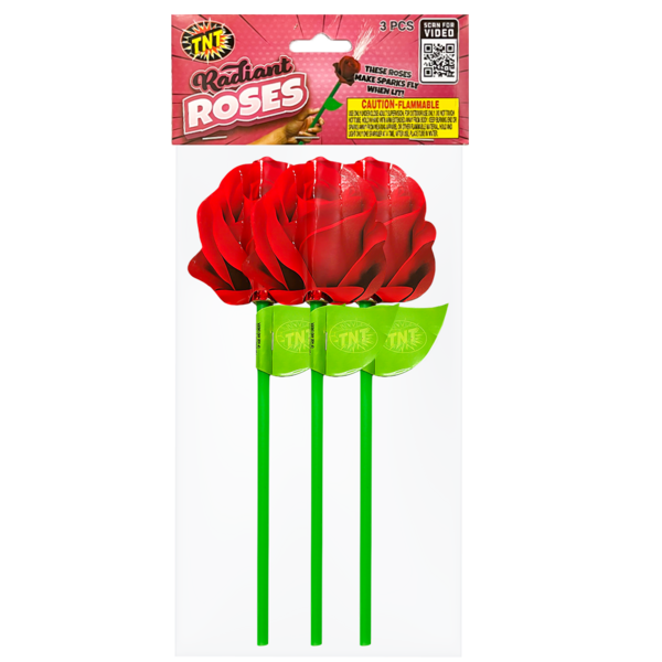Firework Sparklers & Handheld Radiant Roses