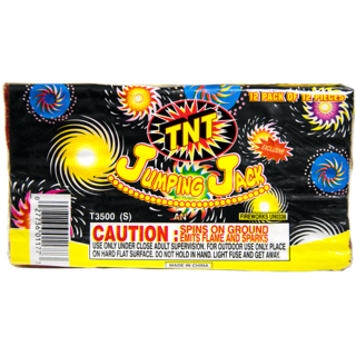 Firework Ground Spinners Jumping Jack 12 Pack