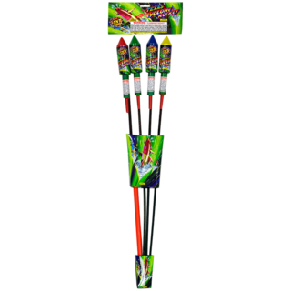 Firework Rockets & Missiles Texas Cyclone Rocket 4 Pack