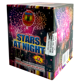 Firework Multi Aerials Stars At Night