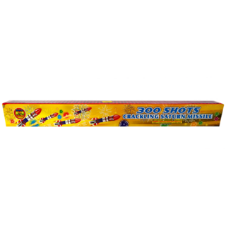 Firework Rockets & Missiles 300 Shot Crackling Saturn Missile