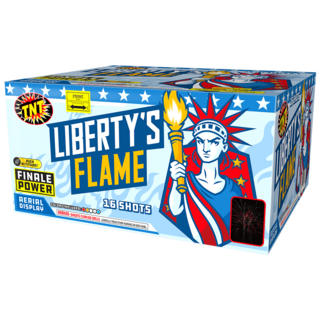 Firework Finale Aerials Liberty's Flame