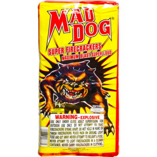 Firework Firecrackers Mad Dog®   Pk 100 Cracker