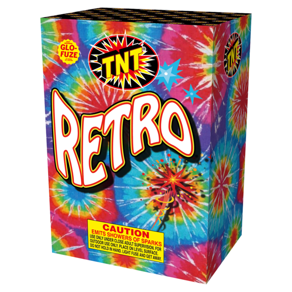 500 Gram Firework Fountains Retro