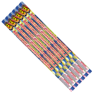 Firework Roman Candles 10 Ball Magical Roman Candles 6 Pack