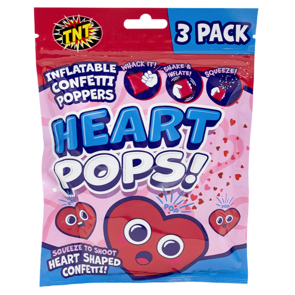 Firework Confetti & Streamers Heart Pops