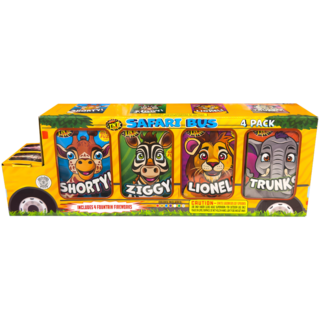 Firework Fountains Safari Bus 4 Pack