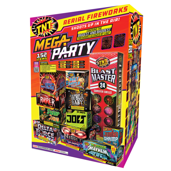 Firework Aerial Assortments Mega Party